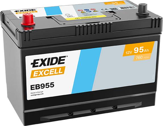 Exide EB955 Excell 12V 95Ah 720A Autobatterie