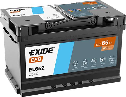 Exide EL652 Start-Stop EFB 12V 65Ah 650A Autobatterie