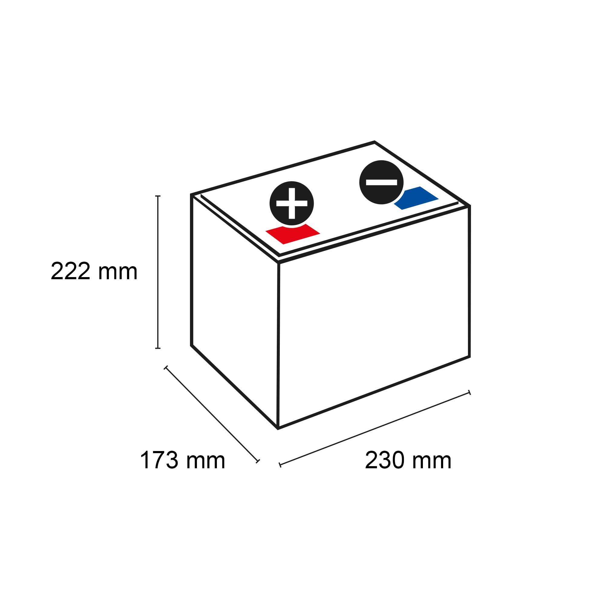 DETA DB605 Power 12V 60Ah 390A Autobatterie