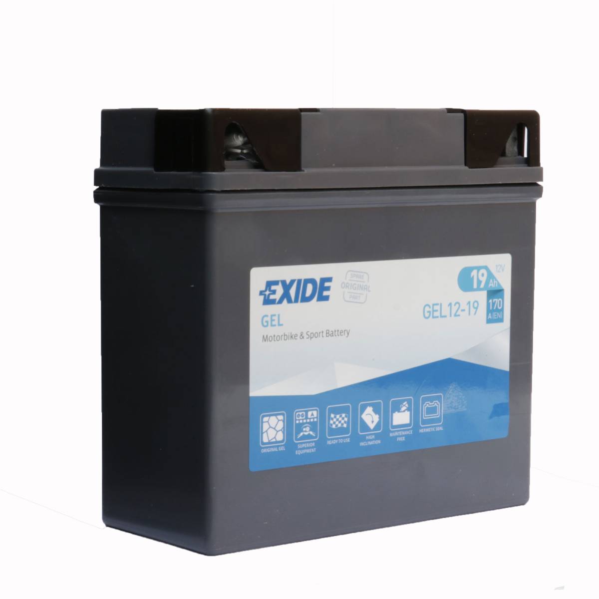 Exide G19 Bike Gel Motorradbatterie12V 19Ah 170A DIN 51913