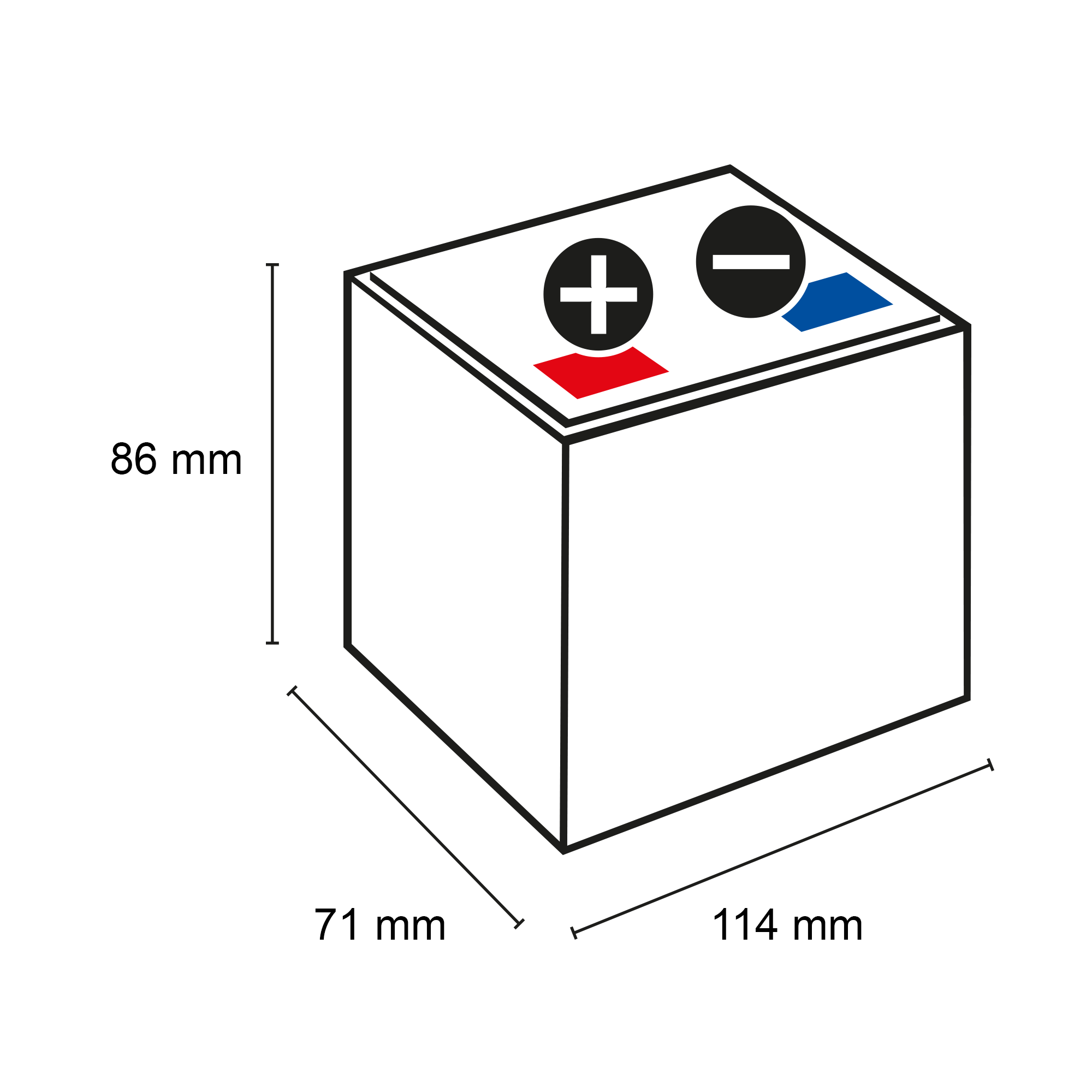 Q-Batteries QTX4L-BS Gel Motorradbatterie 12V 3,5Ah 40A QTX4L-4 50314