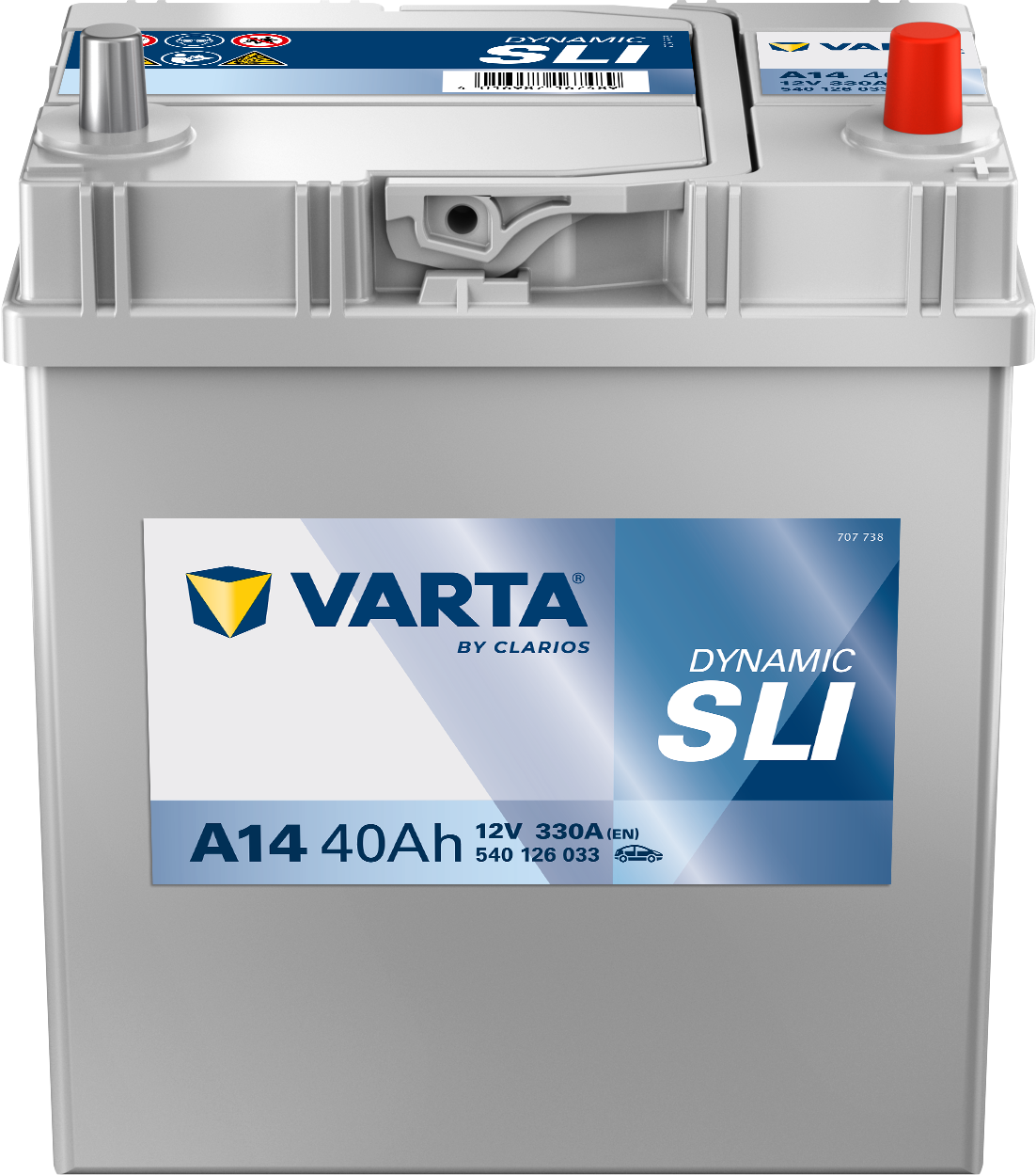 VARTA A14 Blue Dynamic 12V 40Ah 330A Autobatterie 540 126 033
