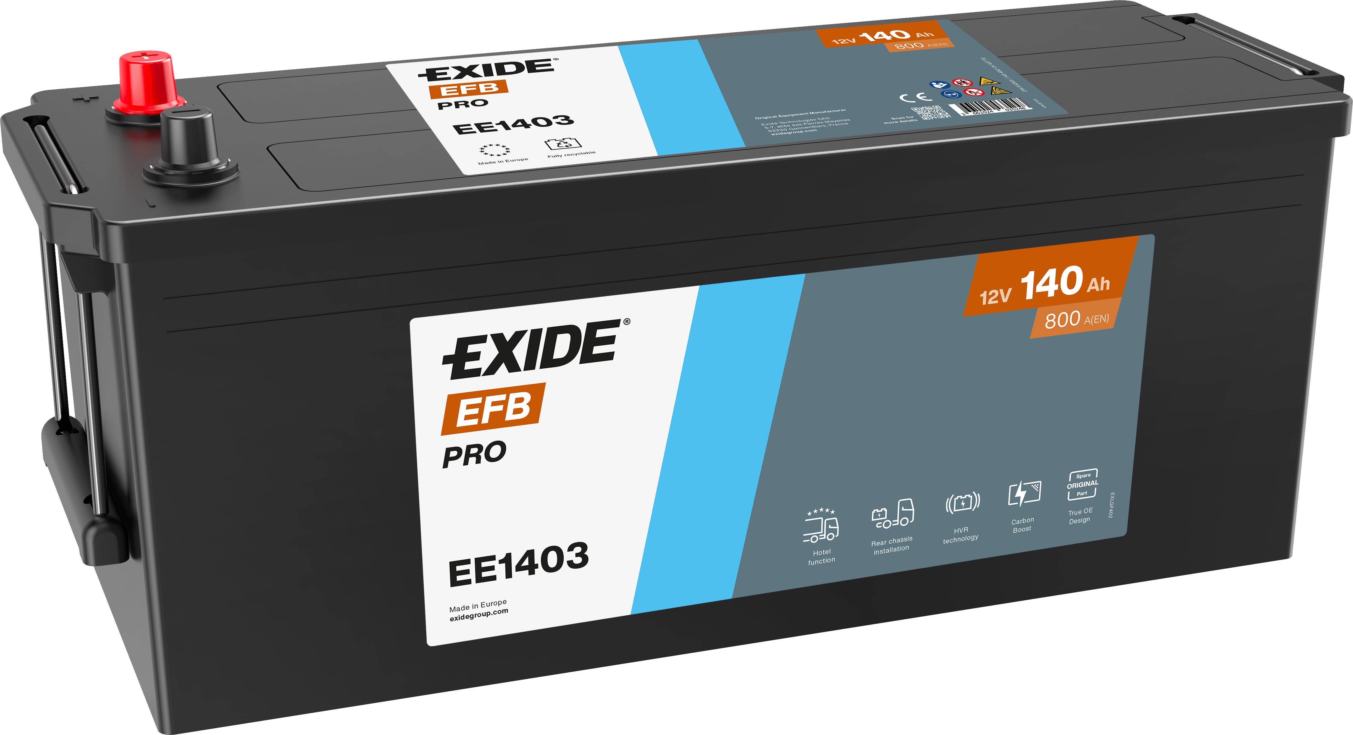 Exide EE1403 StrongPRO EFB+ 12V 140Ah 800A LKW Batterie