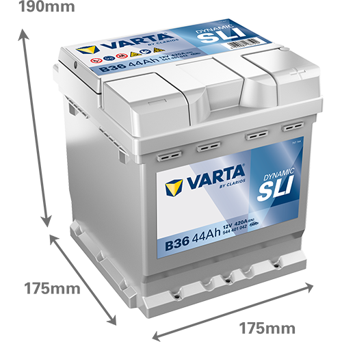 VARTA B36 Blue Dynamic 12V 44Ah 420A Autobatterie 544 401 042