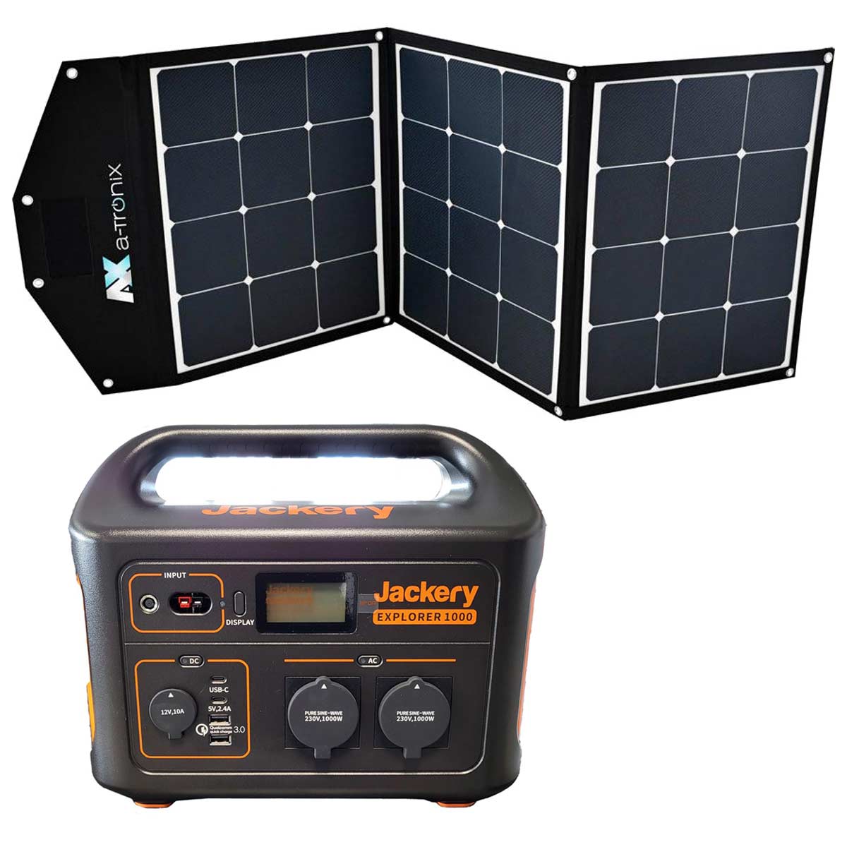 Jackery Explorer 1000 1002Wh Portable Powerstation Solar Bag 135W faltbares Solarmodul