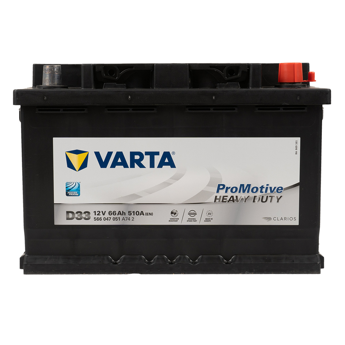 VARTA D33 ProMotive Heavy Duty 12V 66Ah 510A LKW Batterie 566 047 051