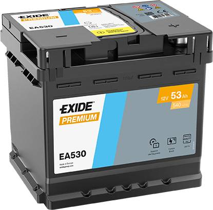 Exide EA530 Premium Carbon Boost 12V 53Ah 540A Autobatterie