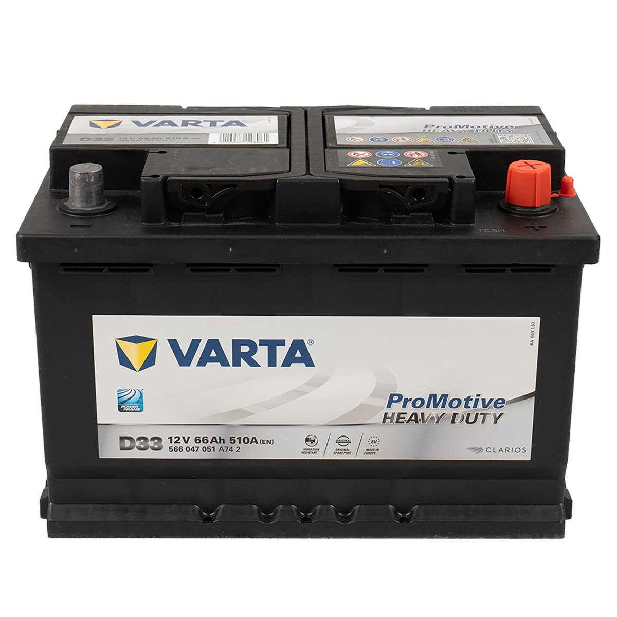 VARTA D33 ProMotive Heavy Duty 12V 66Ah 510A LKW Batterie 566 047 051