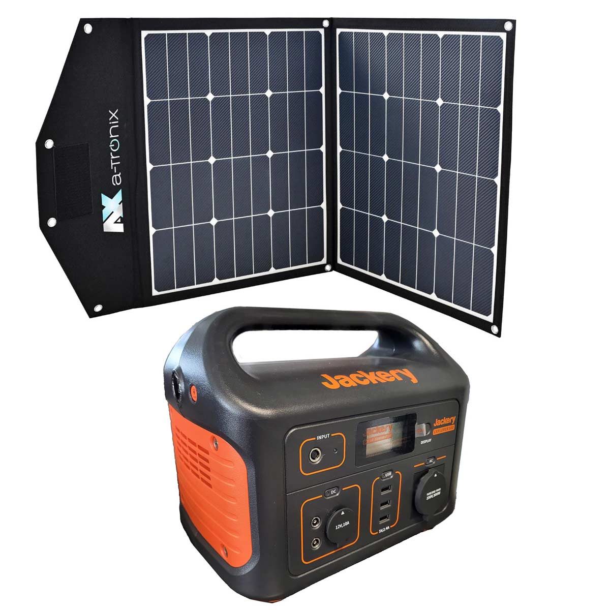 Jackery Explorer 500 518Wh Portable Powerstation mit Solar Bag 90W faltbares Solarmodul