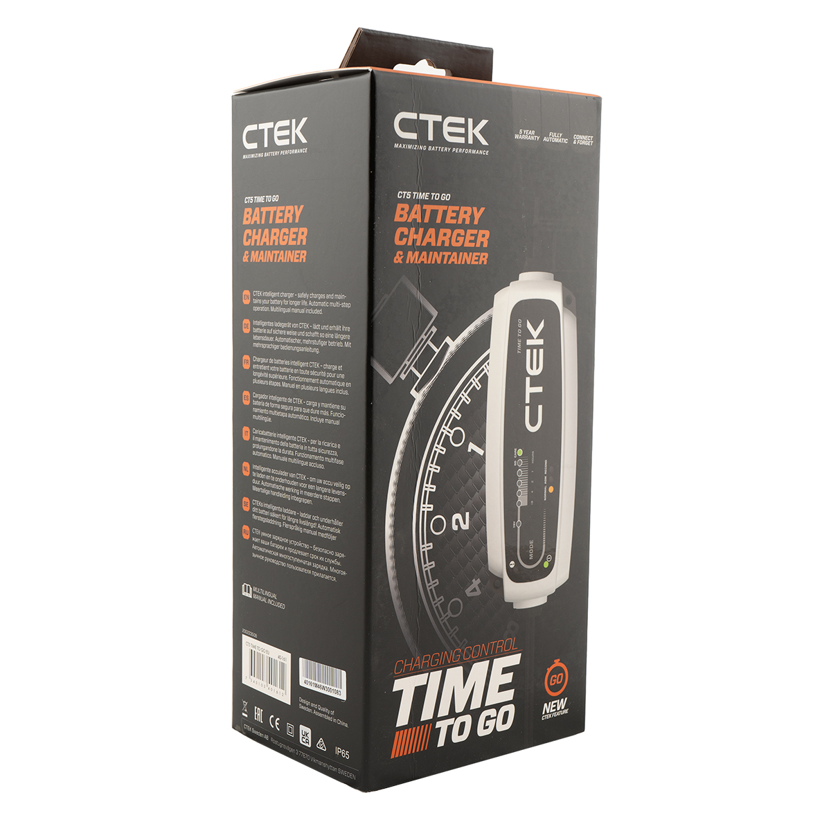 CTEK CT5 TIME TO GO EU Batterie Ladegerät für12V AGM Batterien