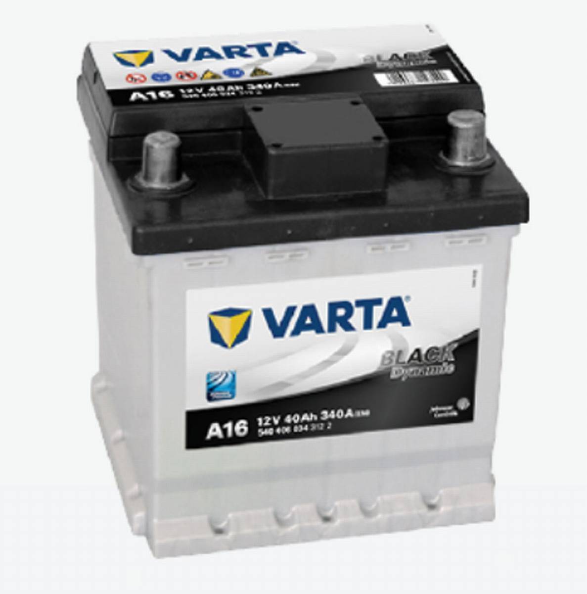VARTA A16 Black Dynamic 12V 40Ah 340A Autobatterie 540 406 034
