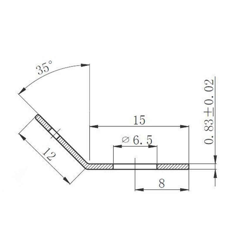 Adapter M6 auf Faston F2 Flachstecker gewinkelt (Paar)