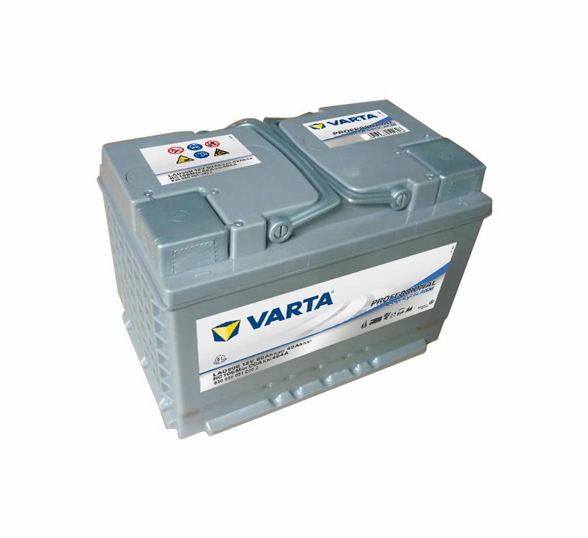 VARTA LAD60B Professional Deep Cycle AGM Batterie 12V 60Ah 464A