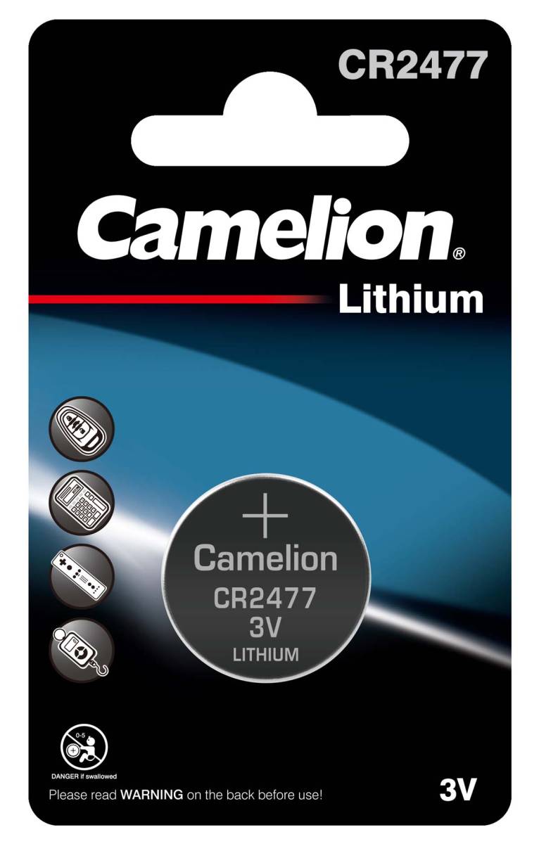 Camelion CR2477 Lithium Knopfzelle (1er Blister)  