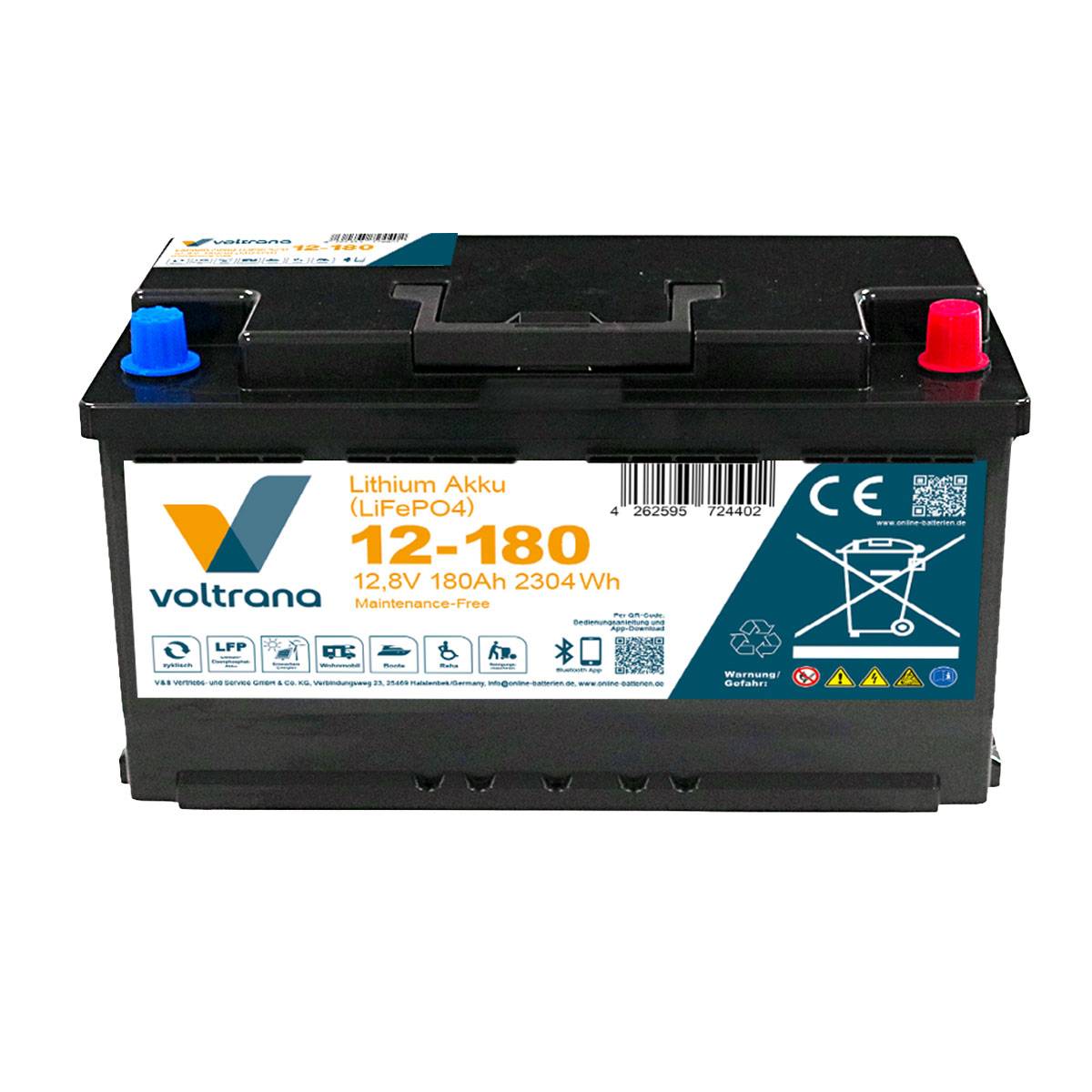 Voltrana Lithium-Akku VT180 12,8V 180Ah 2304Wh Bluetooth Heizfunktion LiFePO4