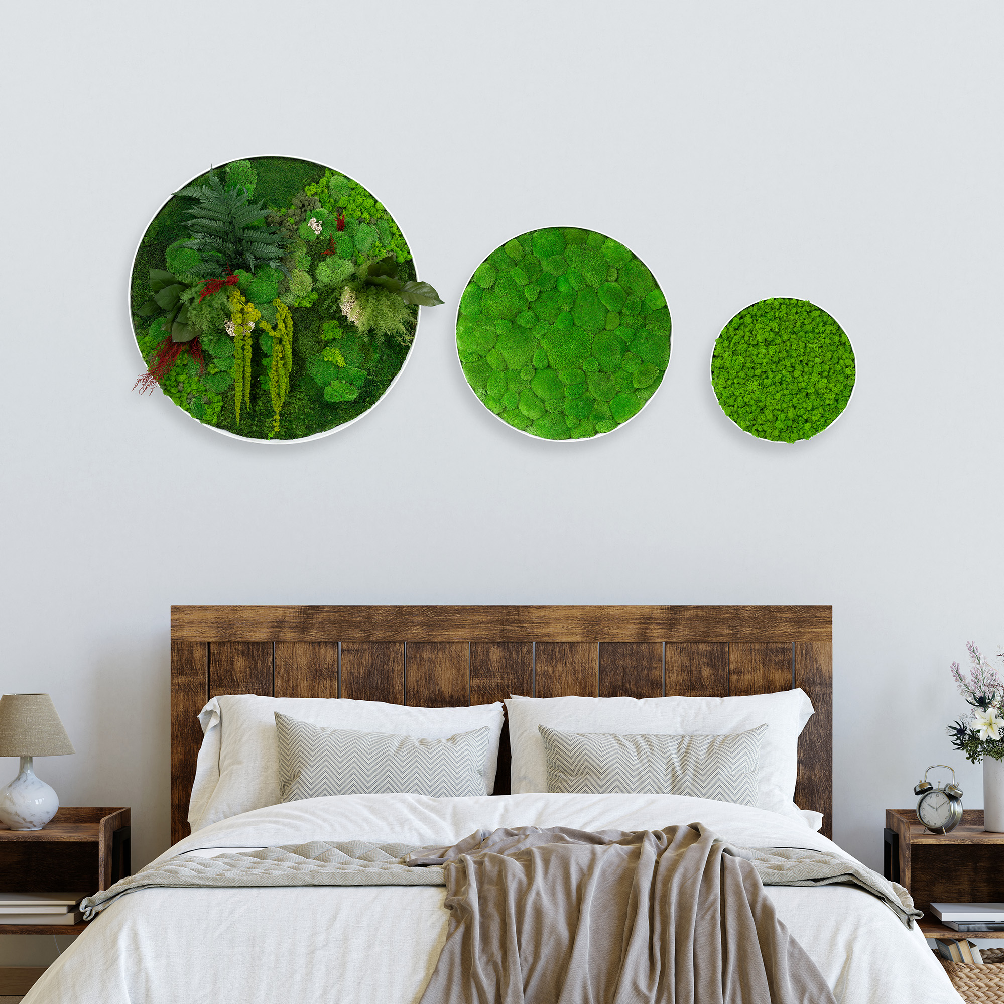 Rundes Bundle: Nature Fusion- weiß (80 cm - 60 cm - 40 cm)