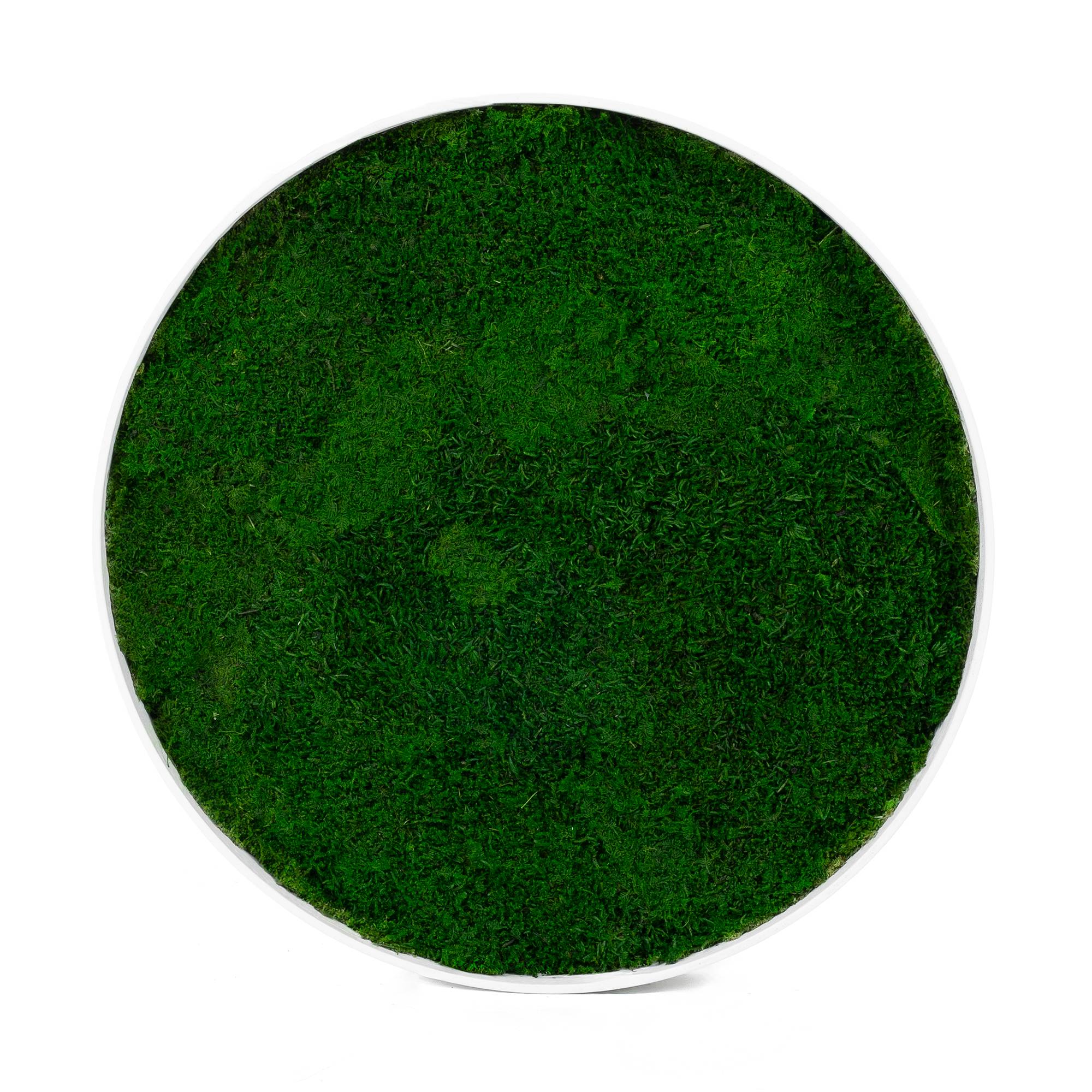 River Design - Ø30 cm - Holzrahmen Weiß