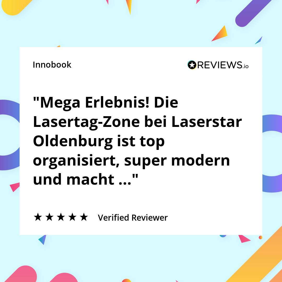 5-Sterne Rezension aus Bremen: Mega Erlebnis in der modernen Lasertag-Zone von Laserstar Oldenburg. Top organisiert, modernes Equipment und maximaler Spielspaß für Gruppen und Familien.