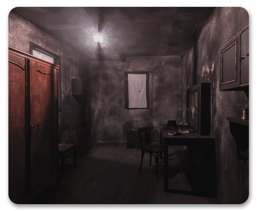 Geheimraum im Exit Room Jack the Ripper in Berlin