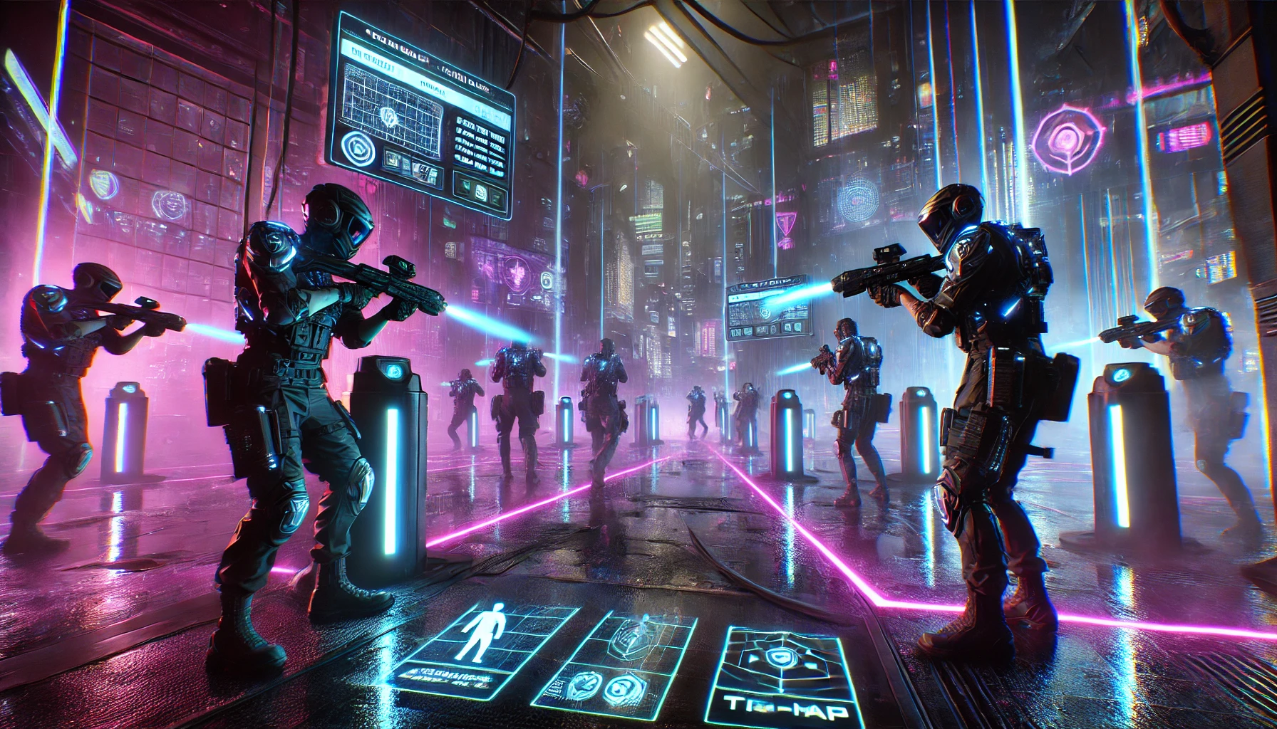 Erlebe das ultimative Lasertag-Abenteuer in Berlin! 🔥 Tauche ein in futuristische Arenen mit neonbeleuchteten Hindernissen, High-Tech-Westen & actiongeladenen Spielmodi. Cyberpunk-Atmosphäre, 3D-Schwarzlicht-Minigolf & spannende Escape Rooms warten auf di