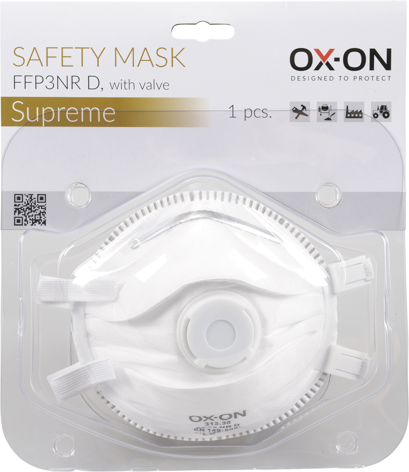 OX-ON Mask FFP3NR D w/Valve Supreme 313.31