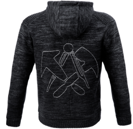 JOB Dachdecker-Hoodie-Strickjacke JENA 