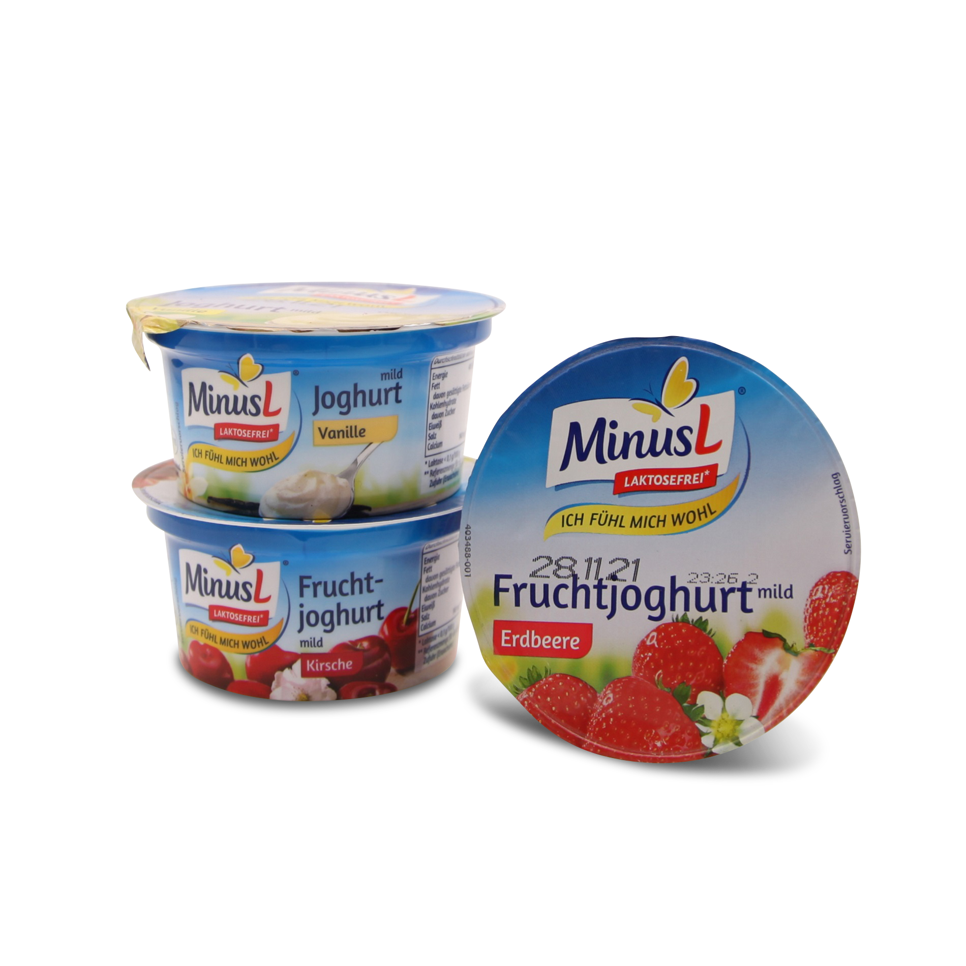 Fruchtjoghurt 3.5% laktosefrei. verschiedene Sorten