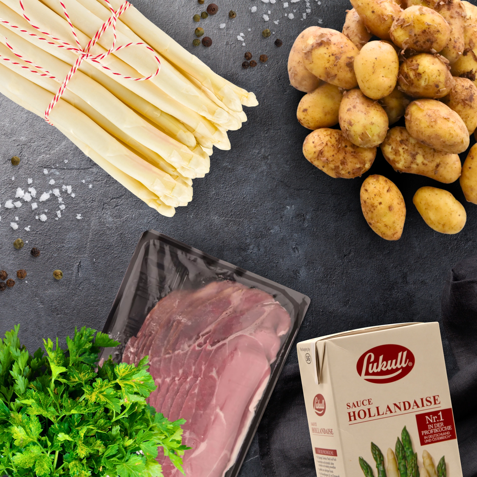 Box Spargel-Genuss 'Classic' (Schinken) - für 4 Personen