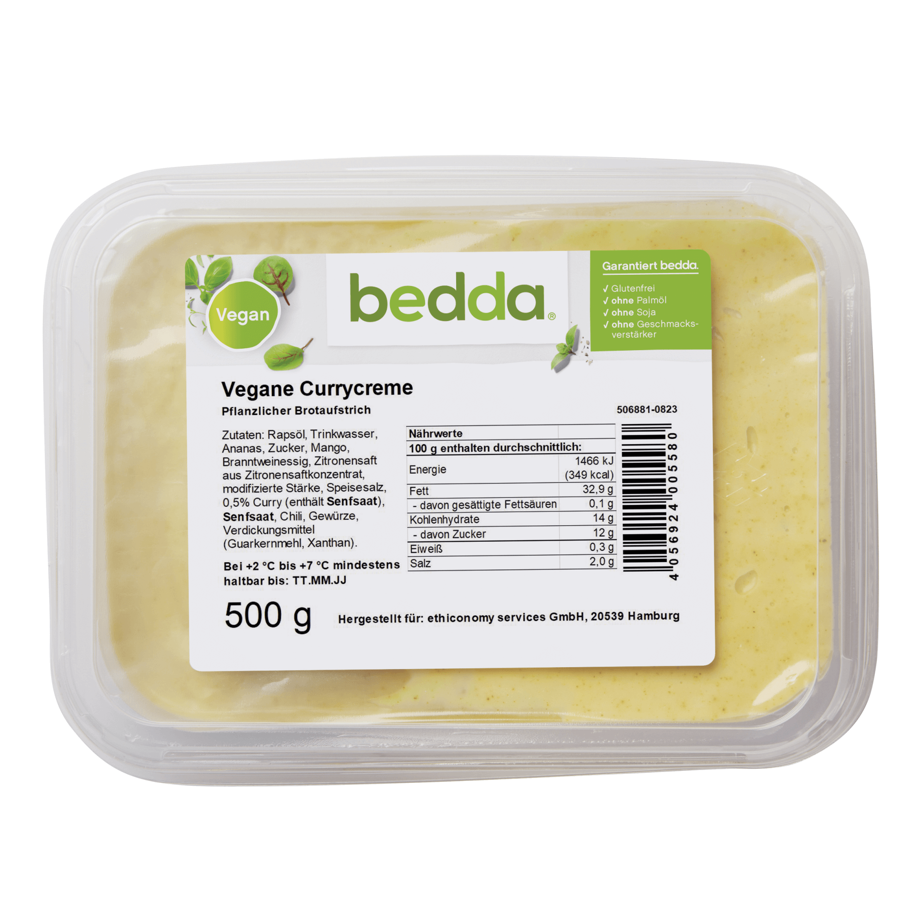 Bedda vegane Currycreme