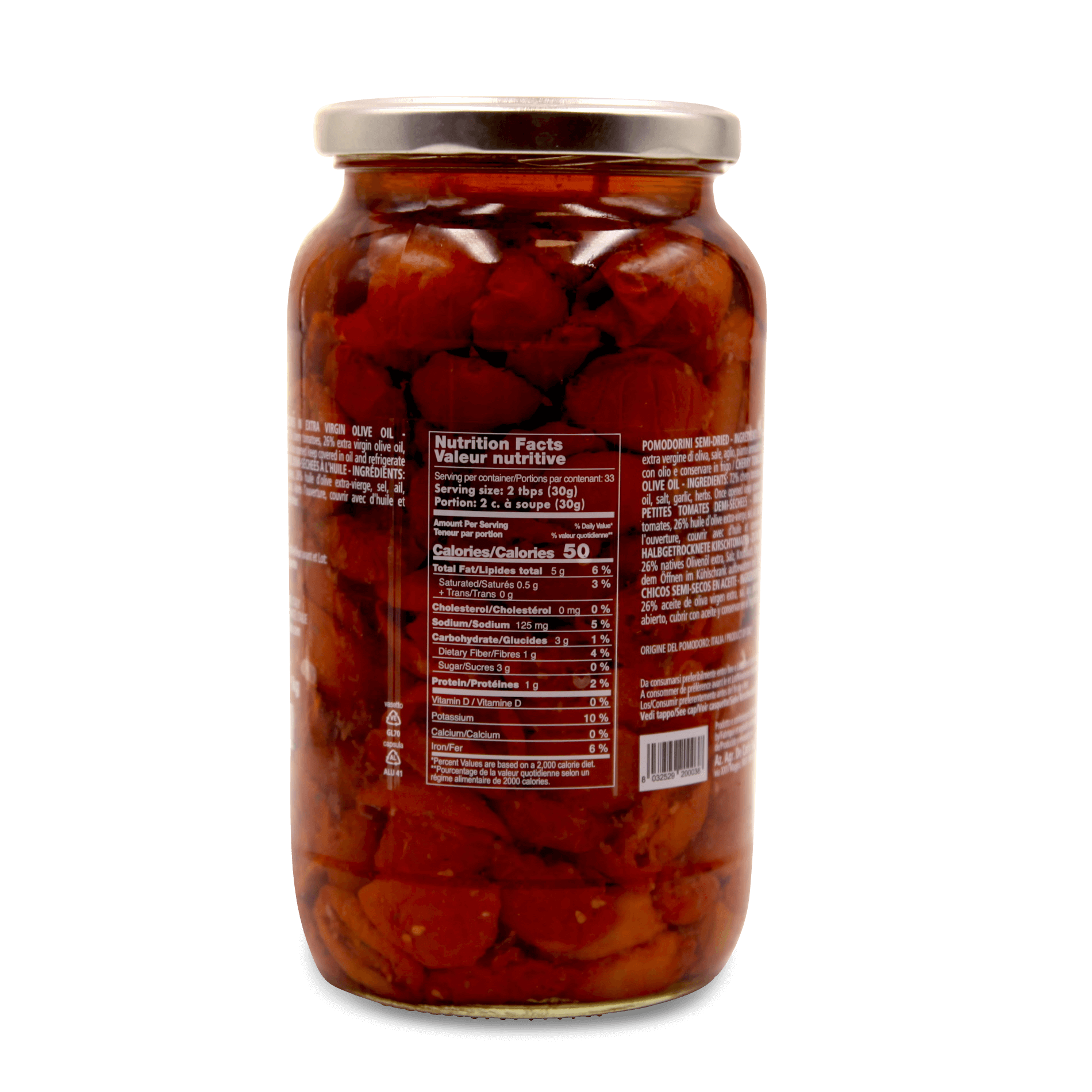 Getrocknete Cherry-Tomaten 'eingelegt in Öl'