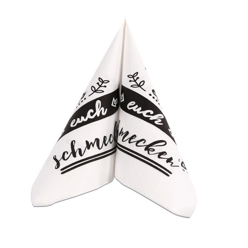 20 Servietten Schmecken lassen - Lasst es euch schmecken 33x33cm