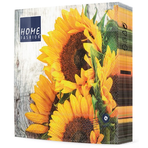 20 Servietten Clara - Sonnenblumenbund 33x33cm