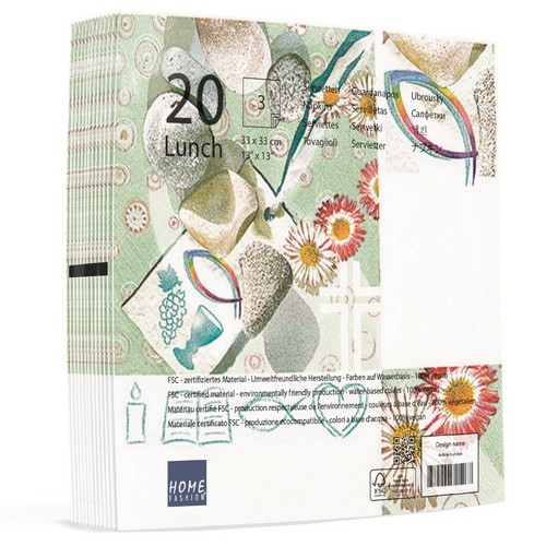 RP 20 Servietten Kommunion - Kommunion/Konfirmation modern 33x33cm