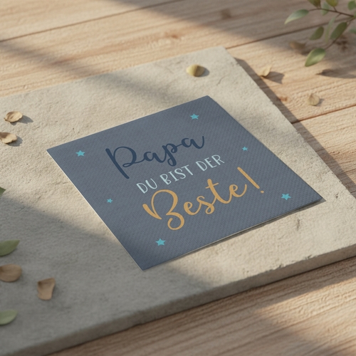 20 Servietten Bester Papa -  33x33cm