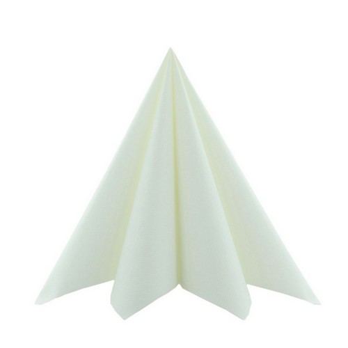 12 Servietten Linclass Airlaid Uni weiß 40x40cm