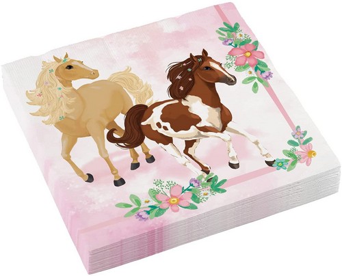 20 Servietten Beautiful Horses - Wunderschöne Pferde 33x33cm