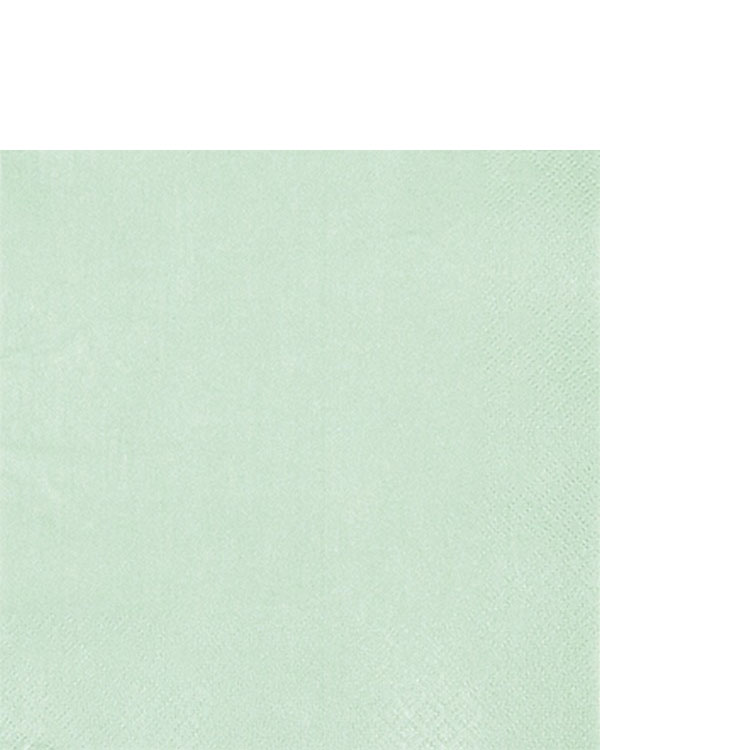 20 kleine Cocktailservietten Pearl Effect mint 25x25cm