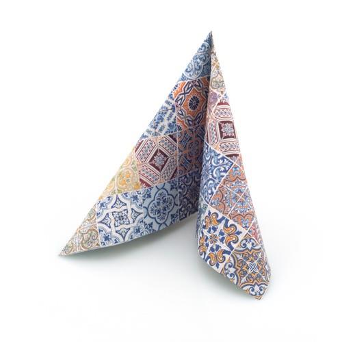 Motivservietten Tiles 33x33cm