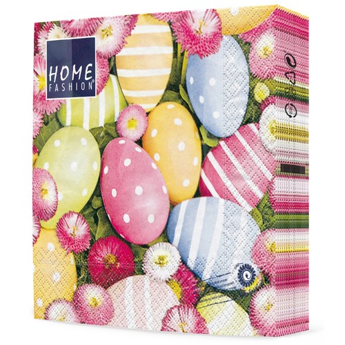 20 Servietten Easterflair Bellis - Ostereier & Gänseblümchen 33x33cm