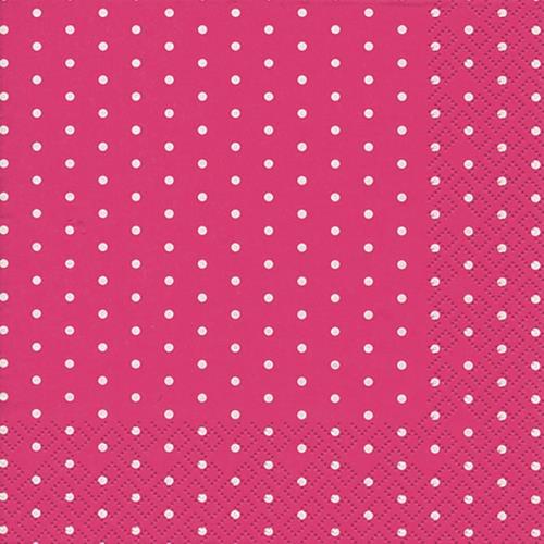 20 Servietten Mini Dots berry - Mini-Punkte berry 33x33cm