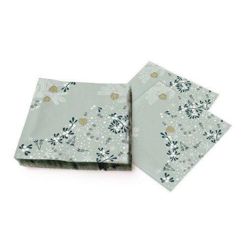 20 Servietten Frosty Floral - Frostige Symbole 33x33cm
