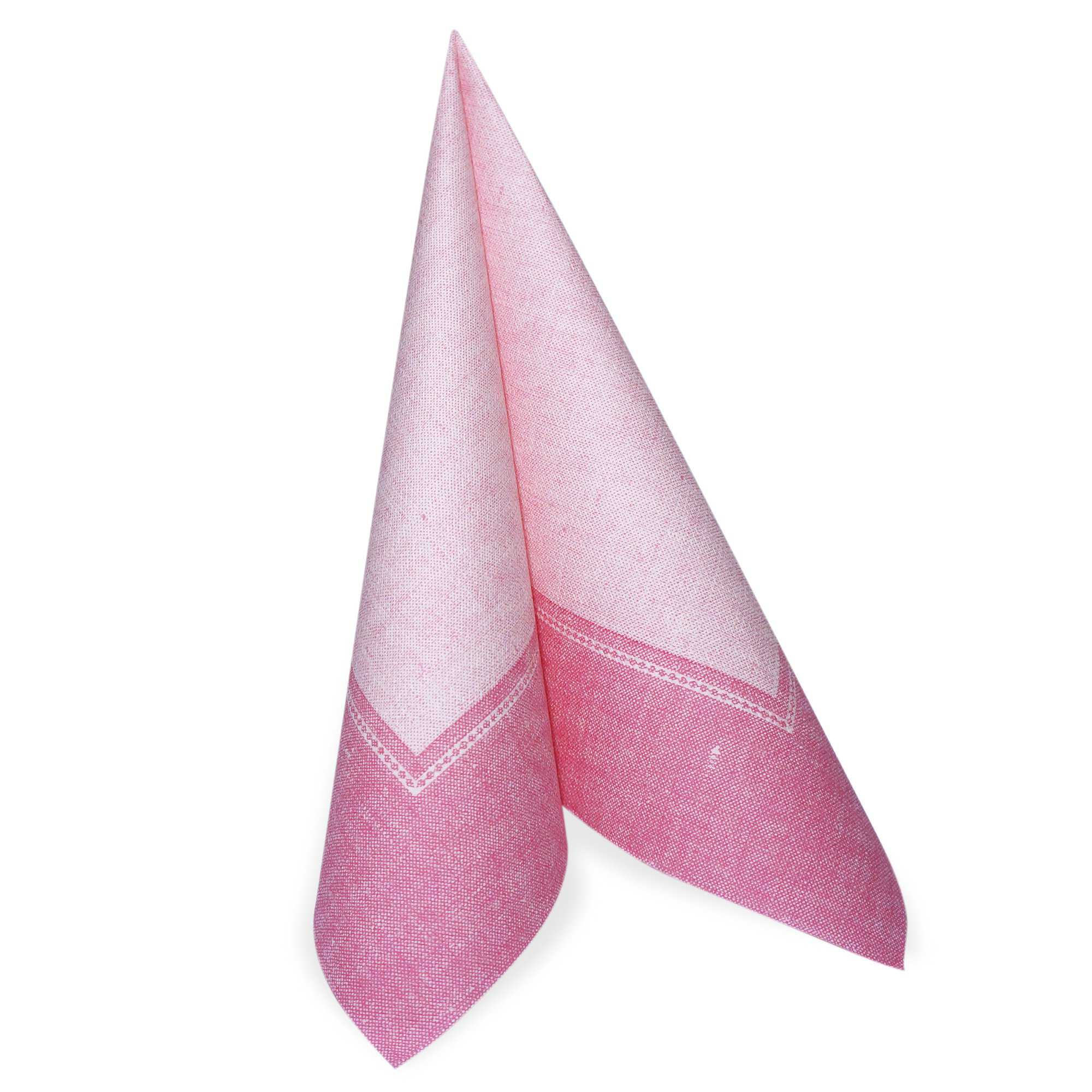 50 Servietten Cottone Dinner Linum rosa 40x40cm
