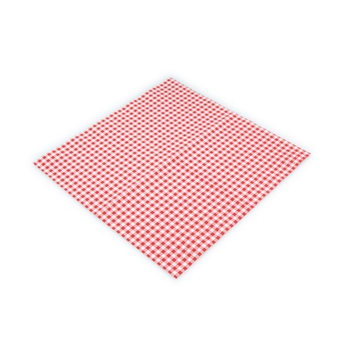 20 Servietten Karo rot 33x33cm