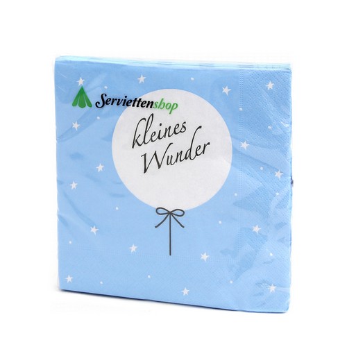 20 Servietten Baby Junge blau 33x33cm