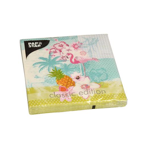 20 Servietten Flamingo - Aus dem Paradies 33x33cm