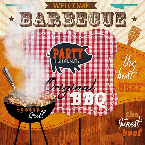 20 Servietten Original BBQ - Deftiges Barbecue 33x33cm
