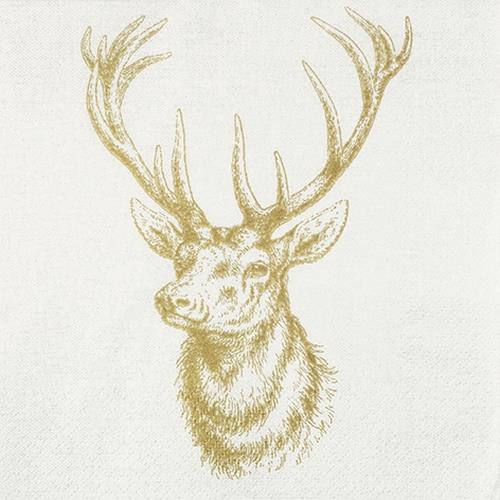 20 Servietten Classic Deer 33x33cm