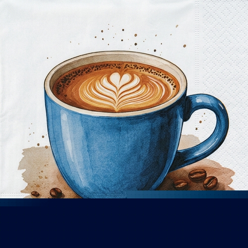 20 Servietten Cup of Coffee - Leckerer Kaffee in Tasse 33x33cm