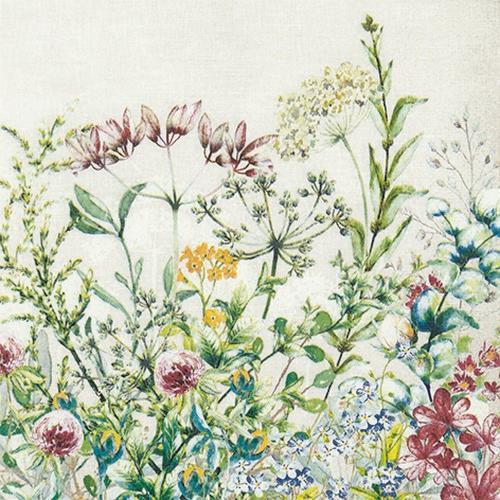 20 Servietten Wild Meadow - Wilde Blumenwiese 33x33cm
