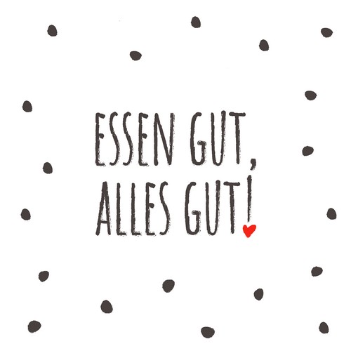 20 Servietten Essen gut - Alles gut 33x33cm